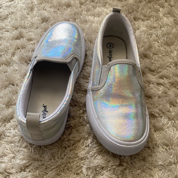 Girls iridescent slip on shoes - Picture 1 of 10